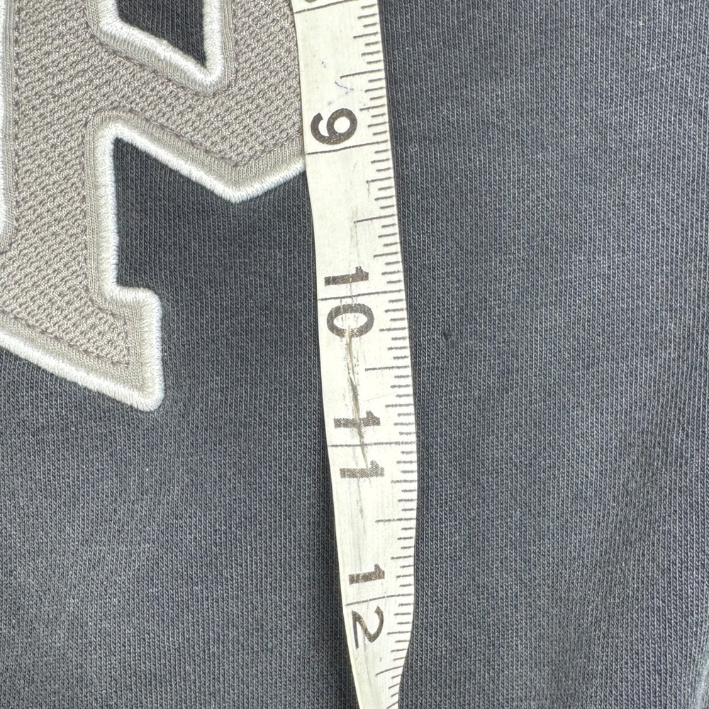 Y2K Style Gap Men’s Full Zip Logo Spellout Black Grey Hoodie Sweatshirt Medium - Picture 5 of 16